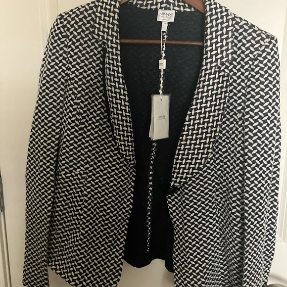 Armani Women's Navy Blazer Casual Jacket - Picture 10 of 16